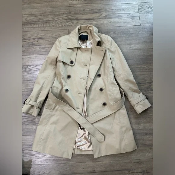 J Crew Collection size 000 trench coat - Picture 2 of 5